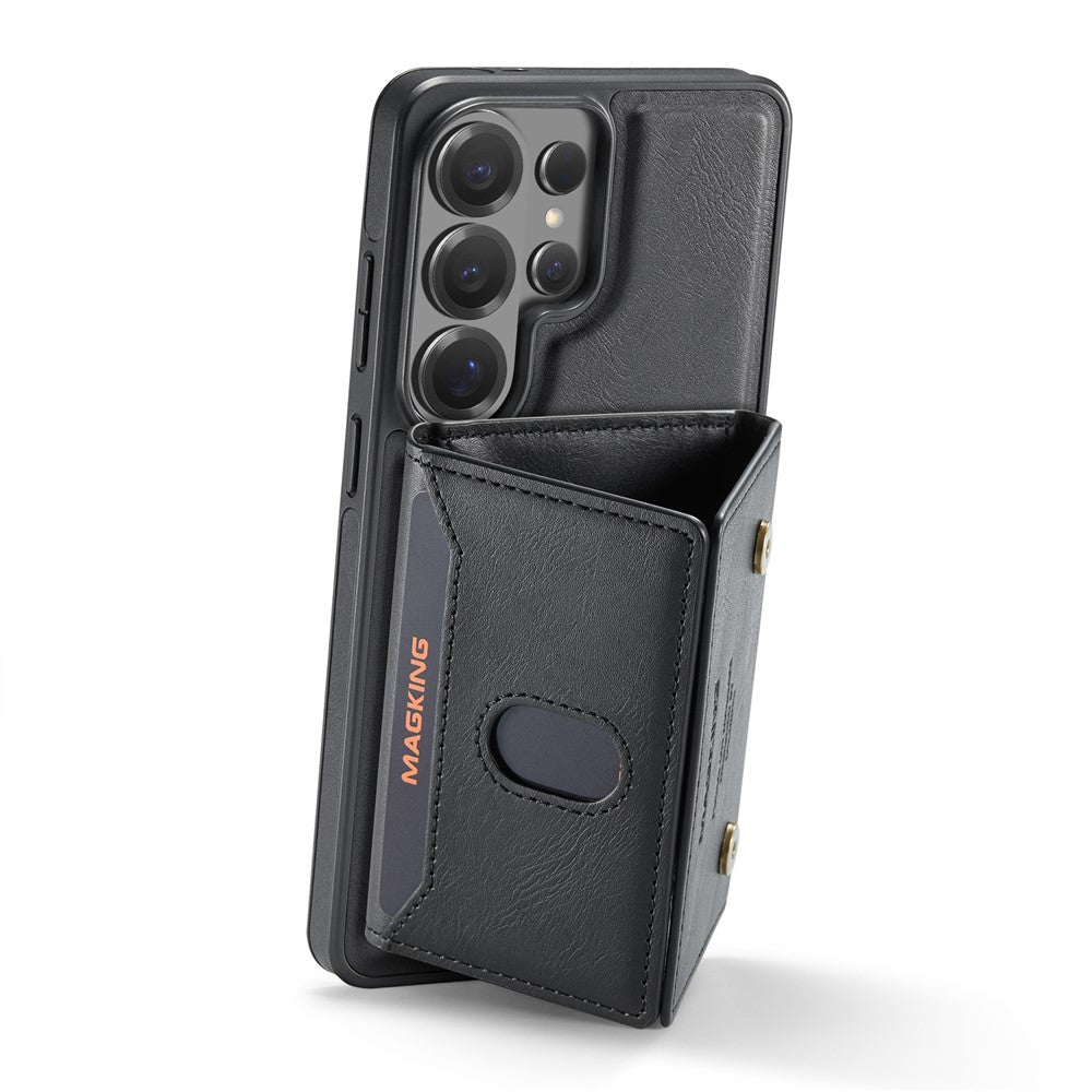 MAGKING K5 for Samsung Galaxy S26 Ultra Case RFID Blocking 8 Card Holder PU Leather Phone Back Cover