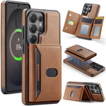 MAGKING K5 for Samsung Galaxy S26 Ultra Case RFID Blocking 8 Card Holder PU Leather Phone Back Cover