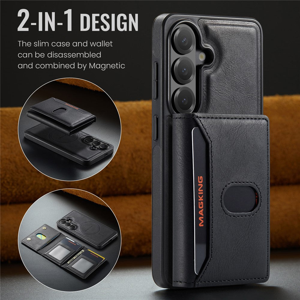 MAGKING K5 til Samsung Galaxy S26+ Cover RFID Blokerende 8 Kortrum PU Læder Telefon Bagside