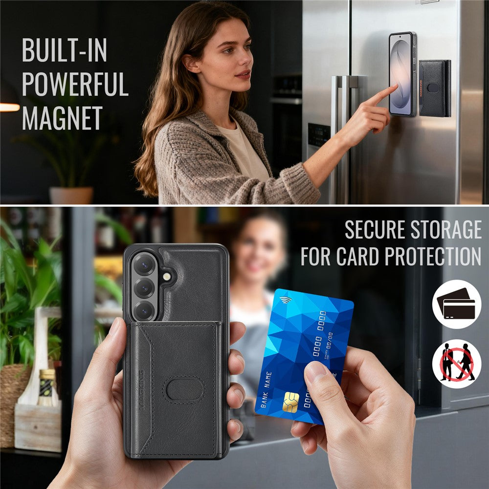 MAGKING K5 til Samsung Galaxy S26+ Cover RFID Blokerende 8 Kortrum PU Læder Telefon Bagside