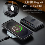 MAGKING K5 for Samsung Galaxy S25 Case RFID Blocking 8 Card Holder PU Leather Phone Back Cover