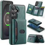 MAGKING K5 for Samsung Galaxy S25 Case RFID Blocking 8 Card Holder PU Leather Phone Back Cover