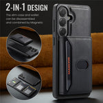 MAGKING K5 til Samsung Galaxy S24 FE Etui RFID-blokerende 8-kortholder PU-læder telefonbagcover