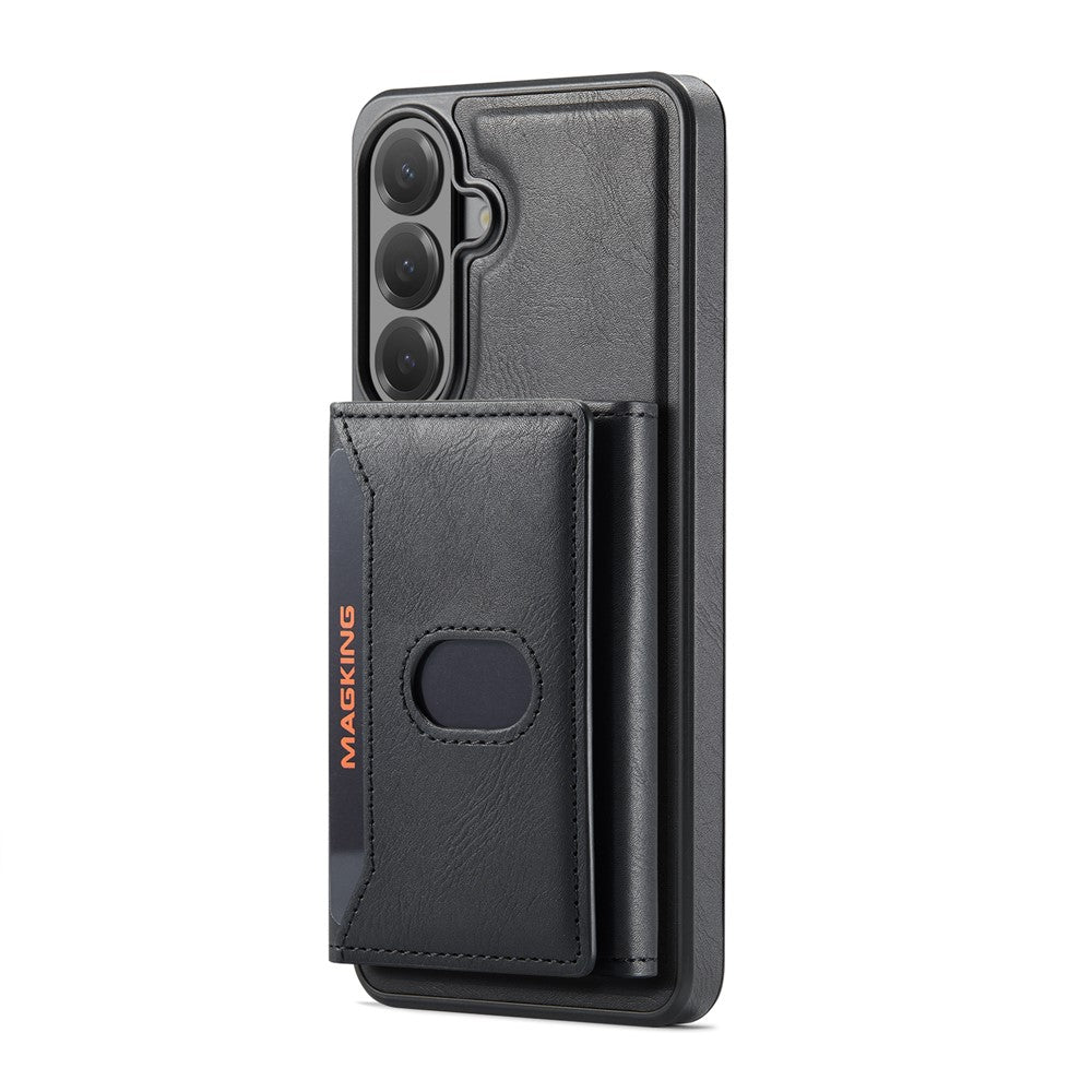 MAGKING K5 til Samsung Galaxy S24 FE Etui RFID-blokerende 8-kortholder PU-læder telefonbagcover