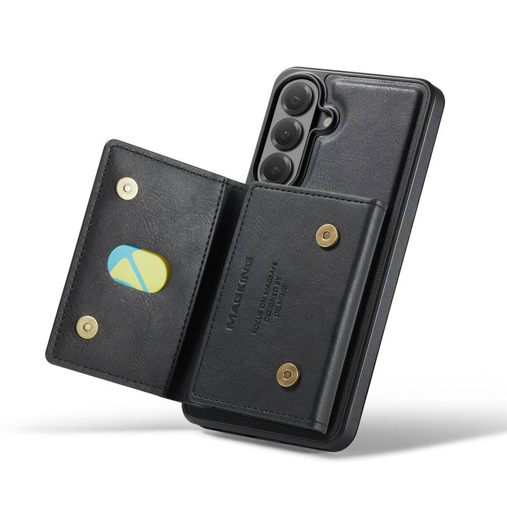 MAGKING K5 til Samsung Galaxy S24 FE Etui RFID-blokerende 8-kortholder PU-læder telefonbagcover