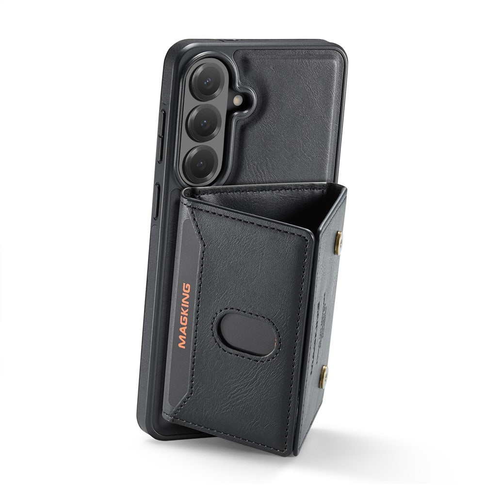 MAGKING K5 til Samsung Galaxy S24 FE Etui RFID-blokerende 8-kortholder PU-læder telefonbagcover