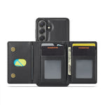 MAGKING K5 til Samsung Galaxy S24 FE Etui RFID-blokerende 8-kortholder PU-læder telefonbagcover