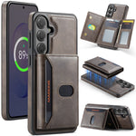 MAGKING K5 til Samsung Galaxy S24 FE Etui RFID-blokerende 8-kortholder PU-læder telefonbagcover