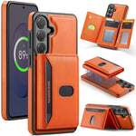 MAGKING K5 til Samsung Galaxy S24 FE Etui RFID-blokerende 8-kortholder PU-læder telefonbagcover