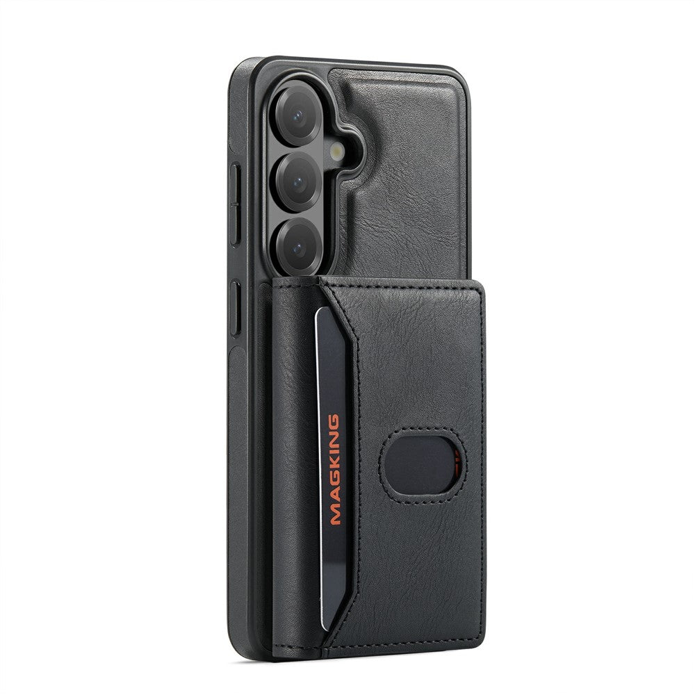 MAGKING K5 for Samsung Galaxy S24 Case RFID Blocking 8 Card Holder PU Leather Phone Back Cover