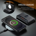 MAGKING K5 for Samsung Galaxy S24 Case RFID Blocking 8 Card Holder PU Leather Phone Back Cover
