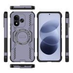 Xiaomi Redmi Note 17 4G (Global) / Note 17 5G (Global) / Note 17 (Indien/Kina) 5G Magnetiskt skal Butterfly Armor Hollow Värmeavledande PC + TPU mobilskal