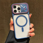 For iPhone 16 Pro Max TPU+PC Phone Case Compatible with MagSafe Clear Back Cover