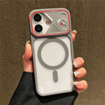 For iPhone 16 TPU+PC Phone Case Compatible with MagSafe Clear Back Cover