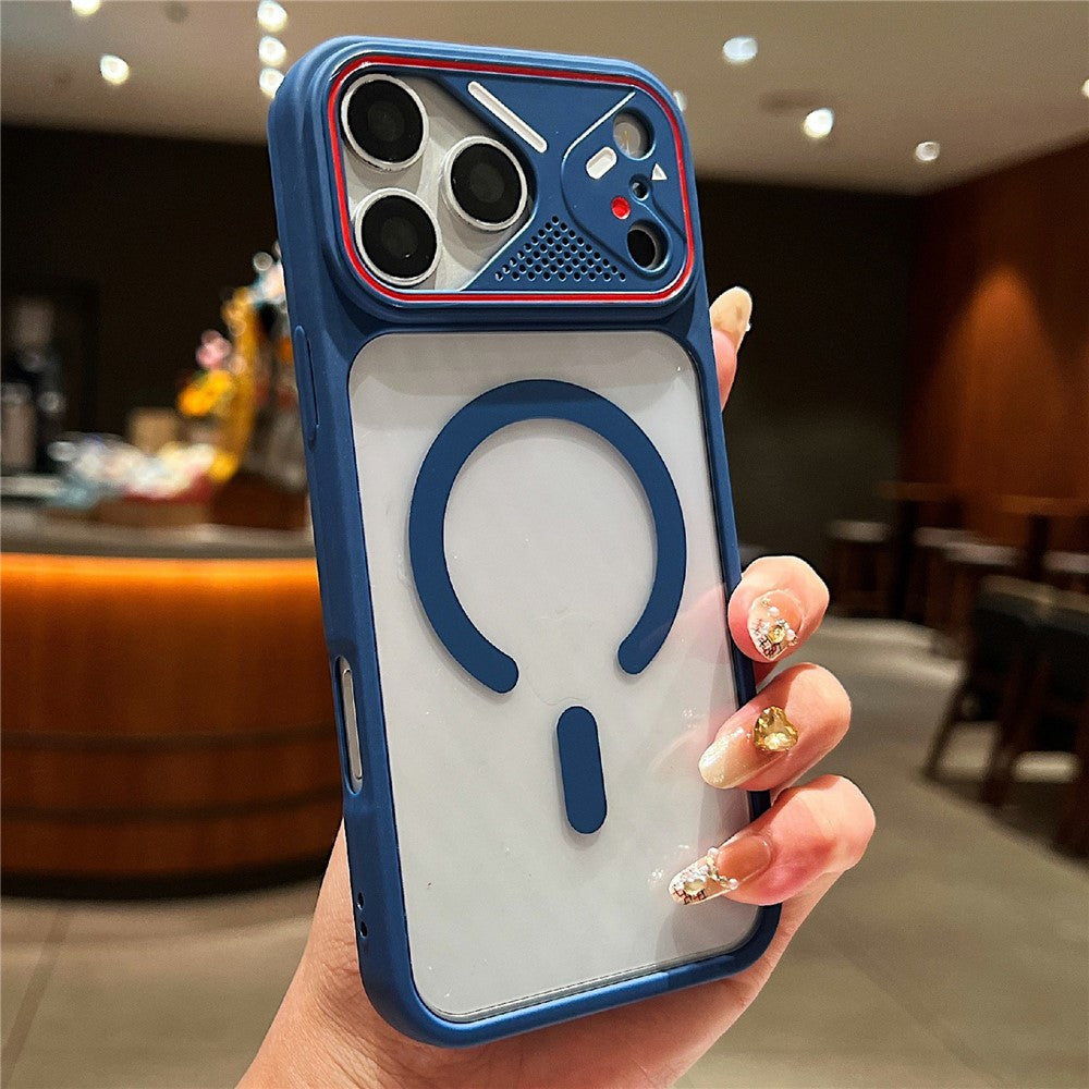 For iPhone 18 Pro / 17 Pro TPU+PC Phone Case Compatible with MagSafe Clear Back Cover