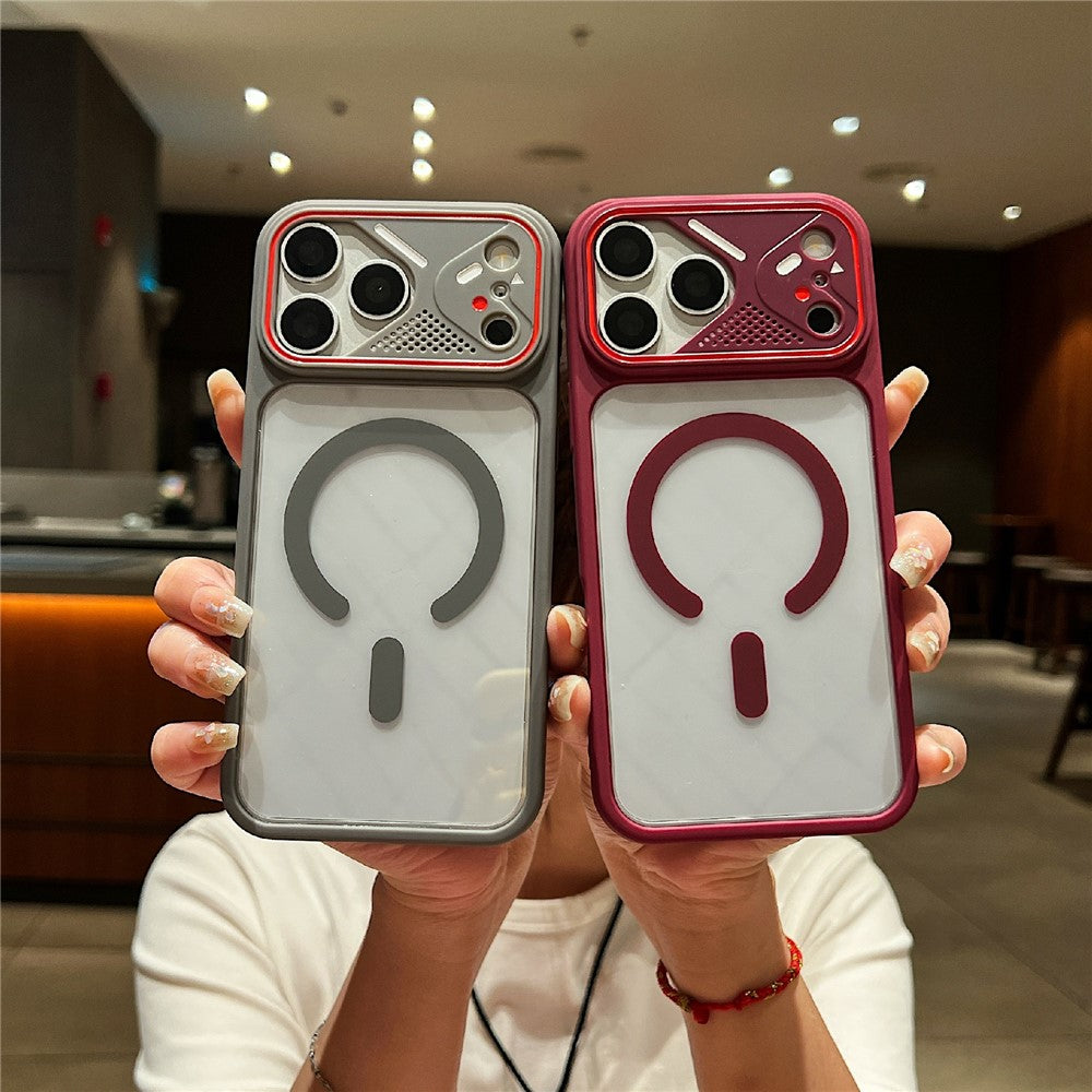 For iPhone 18 Pro / 17 Pro TPU+PC Phone Case Compatible with MagSafe Clear Back Cover