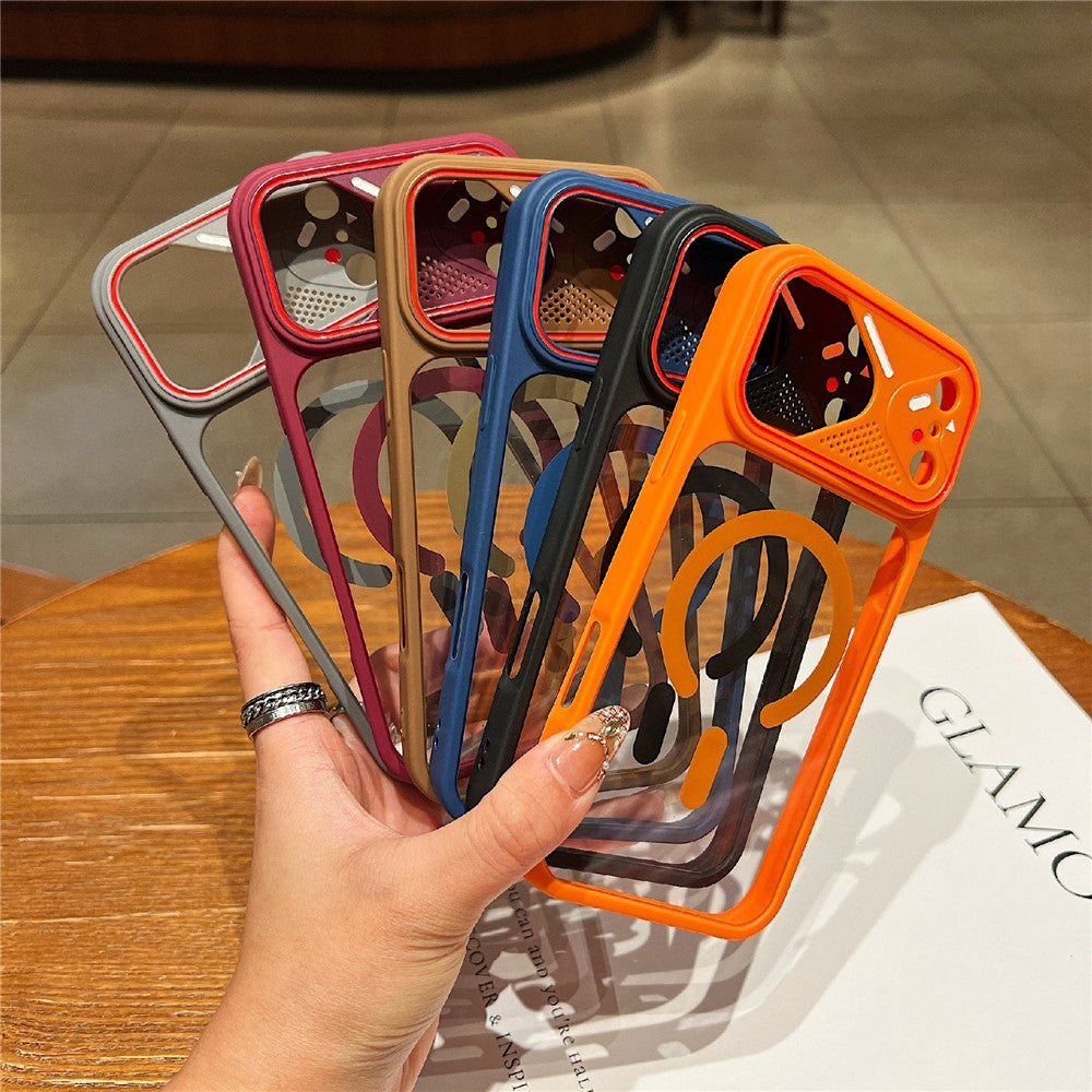 For iPhone 18 Pro / 17 Pro TPU+PC Phone Case Compatible with MagSafe Clear Back Cover