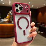For iPhone 18 Pro / 17 Pro TPU+PC Phone Case Compatible with MagSafe Clear Back Cover