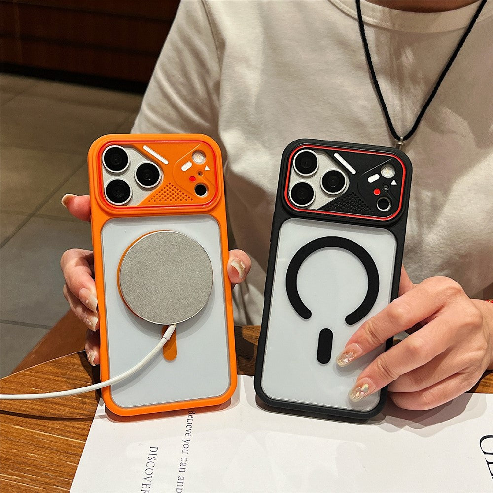 For iPhone 18 Pro Max / 17 Pro Max TPU+PC Phone Case Compatible with MagSafe Clear Back Cover