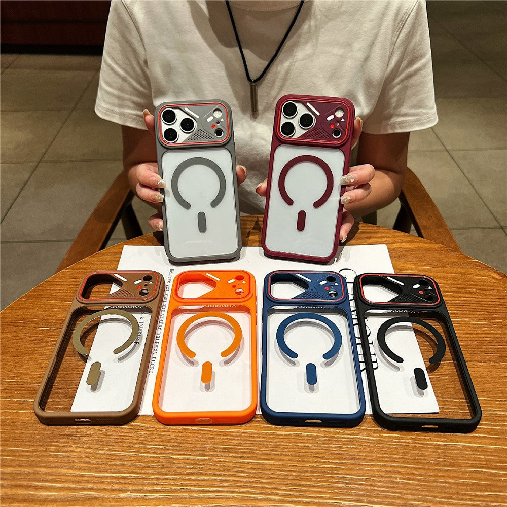 For iPhone 18 Pro Max / 17 Pro Max TPU+PC Phone Case Compatible with MagSafe Clear Back Cover