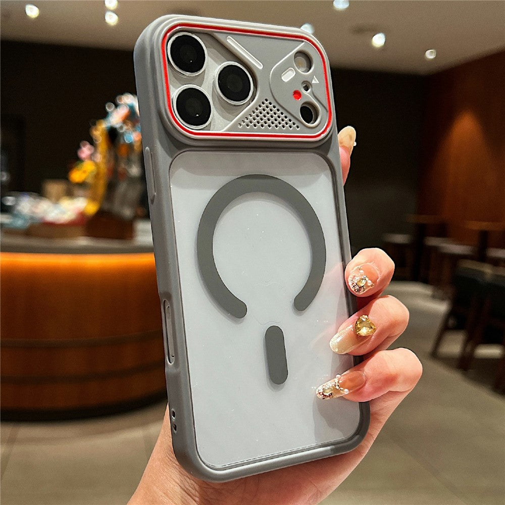 For iPhone 18 Pro Max / 17 Pro Max TPU+PC Phone Case Compatible with MagSafe Clear Back Cover