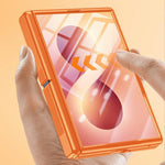 Magnetisk cover til Samsung Galaxy Z Fold8 med HD-klar hærdet glasfilm, dobbelt stativ og PC + TPU-mobilskal
