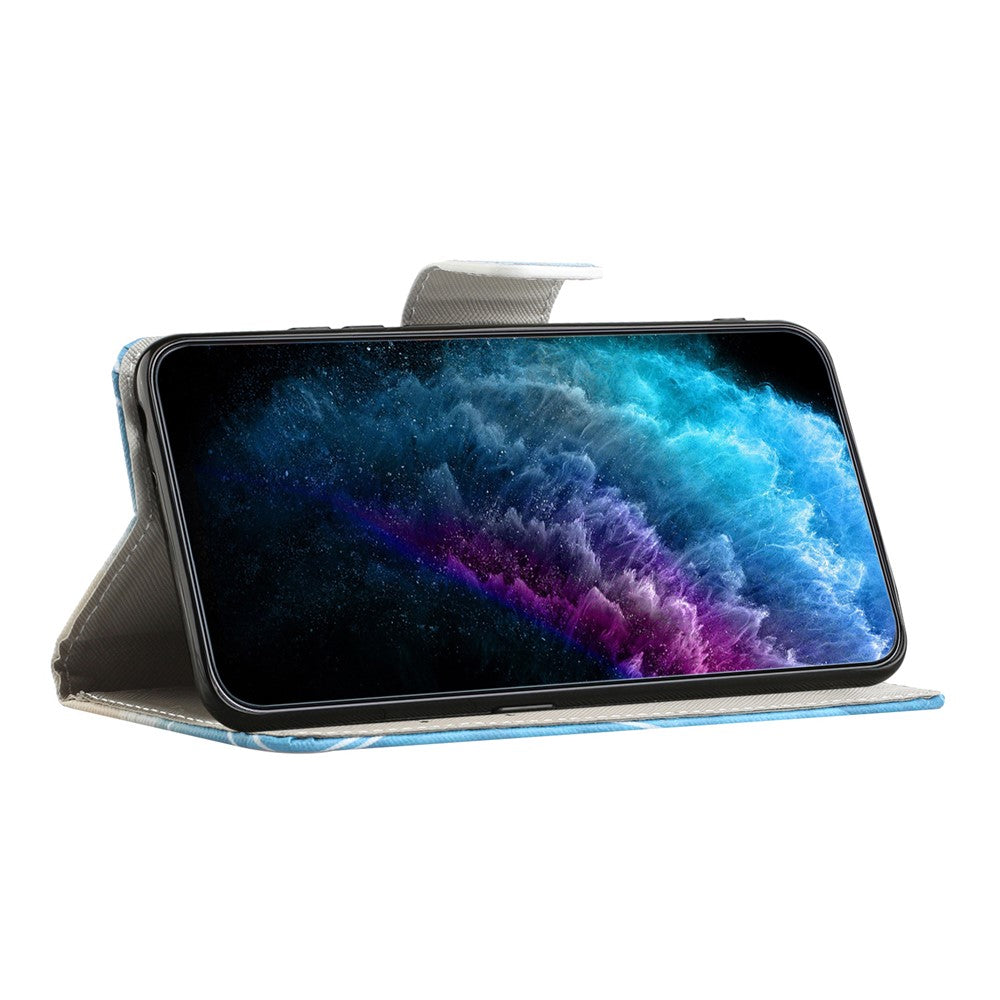 Til Samsung Galaxy S26 FE Cover Mønstertryk Krydset Tekstur Læder Telefoncover