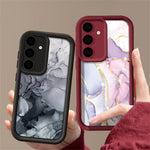 Til Samsung Galaxy A57 5G Cover Marmor Mønster Kamera Beskyttelse Fuld Dækning TPU Telefon Cover