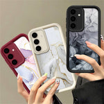 Til Samsung Galaxy A57 5G Cover Marmor Mønster Kamera Beskyttelse Fuld Dækning TPU Telefon Cover