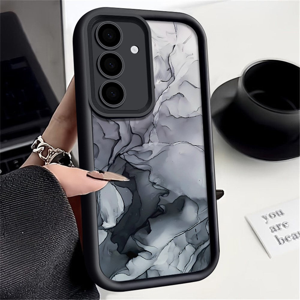 Til Samsung Galaxy A57 5G Cover Marmor Mønster Kamera Beskyttelse Fuld Dækning TPU Telefon Cover