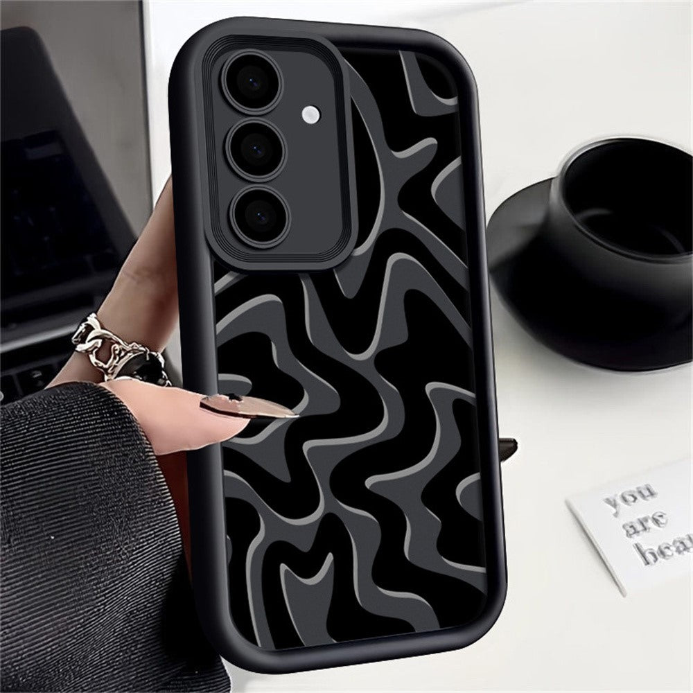 For Samsung Galaxy S26+ Case Wavy Camouflage Stripe Precision Camera Protection Anti Drop TPU Phone Cover