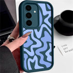 For Samsung Galaxy S26+ Case Wavy Camouflage Stripe Precision Camera Protection Anti Drop TPU Phone Cover