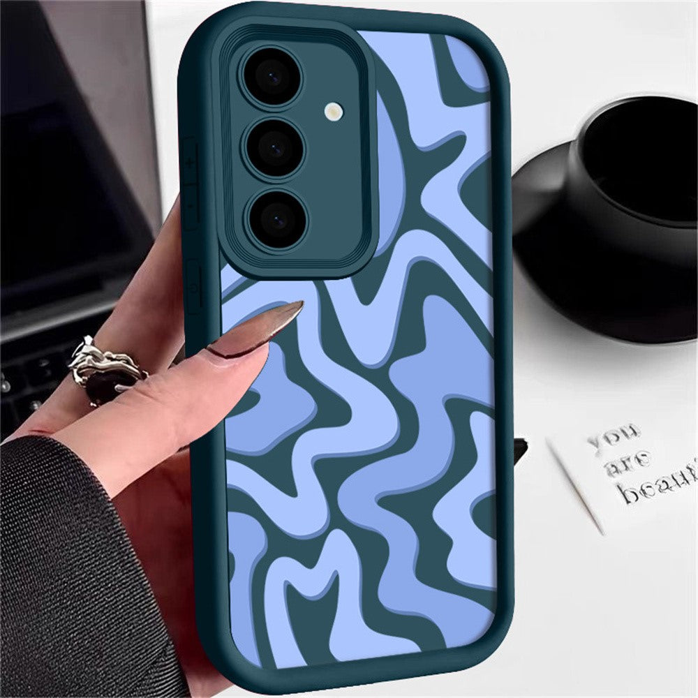 For Samsung Galaxy S26+ Case Wavy Camouflage Stripe Precision Camera Protection Anti Drop TPU Phone Cover