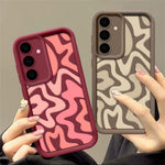For Samsung Galaxy A37 5G Case Wavy Camouflage Stripe Precision Camera Protection Anti Drop TPU Phone Cover