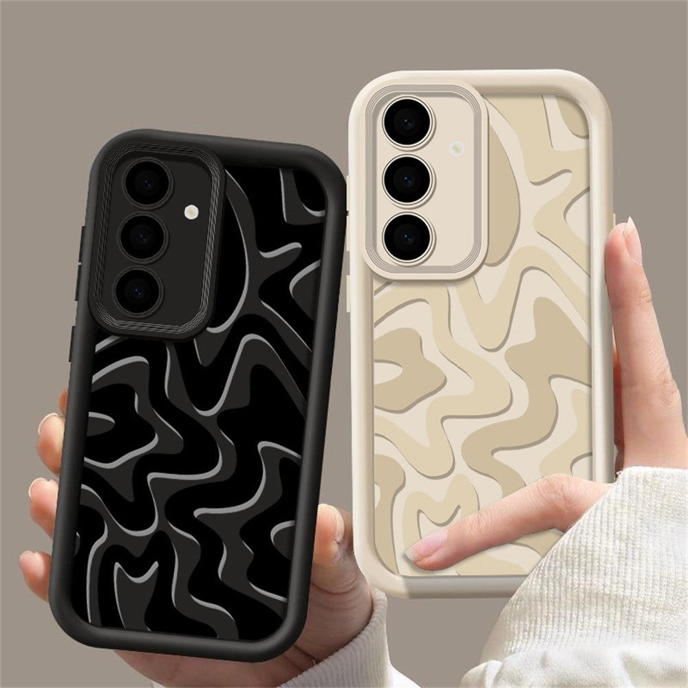 For Samsung Galaxy A37 5G Case Wavy Camouflage Stripe Precision Camera Protection Anti Drop TPU Phone Cover