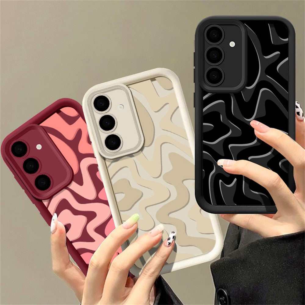 For Samsung Galaxy A37 5G Case Wavy Camouflage Stripe Precision Camera Protection Anti Drop TPU Phone Cover