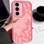 For Samsung Galaxy S25 Case Wavy Camouflage Stripe Precision Camera Protection Anti Drop TPU Phone Cover