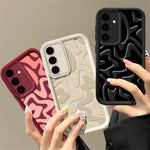 Til Samsung Galaxy A36 5G / A56 5G etui, bølget camouflage stribe, præcis kamerabeskyttelse, anti-fald TPU telefoncover