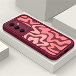 For Samsung Galaxy A55 5G / A35 5G Case Wavy Camouflage Stripe Precision Camera Protection Anti-Drop TPU Phone Cover