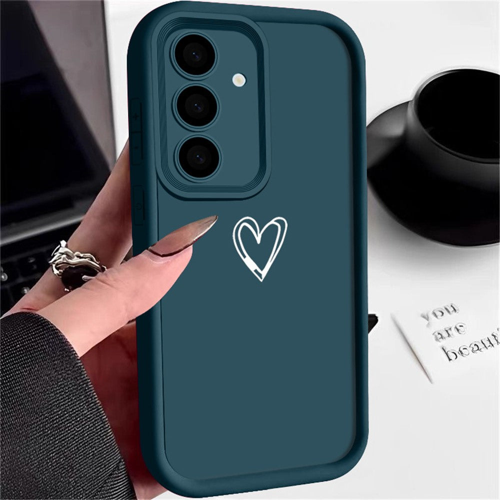 Til Samsung Galaxy A57 5G Cover Hjerte Mønster Design Præcis Kamerabeskyttelse TPU Telefoncover
