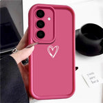 Til Samsung Galaxy A57 5G Cover Hjerte Mønster Design Præcis Kamerabeskyttelse TPU Telefoncover