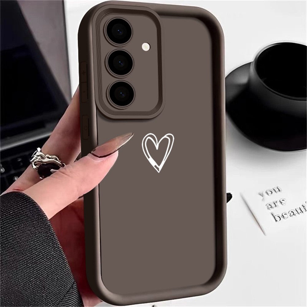 Til Samsung Galaxy A57 5G Cover Hjerte Mønster Design Præcis Kamerabeskyttelse TPU Telefoncover