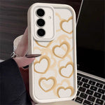 For Samsung Galaxy S25+ Case Heart Pattern Design Precision Camera Protection TPU Phone Cover