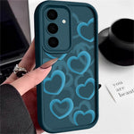 For Samsung Galaxy S25+ Case Heart Pattern Design Precision Camera Protection TPU Phone Cover
