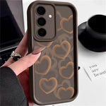 For Samsung Galaxy S25+ Case Heart Pattern Design Precision Camera Protection TPU Phone Cover