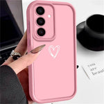 For Samsung Galaxy S25+ Case Heart Pattern Design Precision Camera Protection TPU Phone Cover