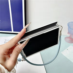 Til Samsung Galaxy Z Fold8 Magnetisk Etui Krusningsmønster Hængselbeskyttelse PC Hard Shell Telefoncover med Håndrem