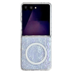 For Samsung Galaxy Z Flip8 Magnetic Case Shimmering Shell Pattern Hard PC Foldable Phone Cover