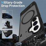 For Samsung Galaxy S26+ Magnetic Case Kickstand PC + TPU Skin Touch Phone Cover