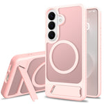 Magnetisk cover til Samsung Galaxy S26+ med stativ og PC + TPU-bagside med berøringsskærm